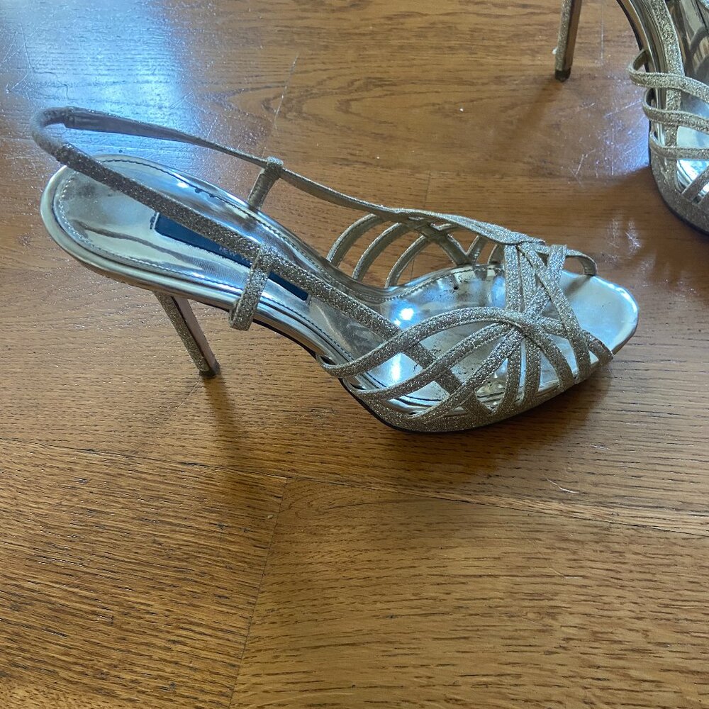 Nina Gold Dress sandals.